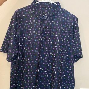 Men’s large transfusion golf polo